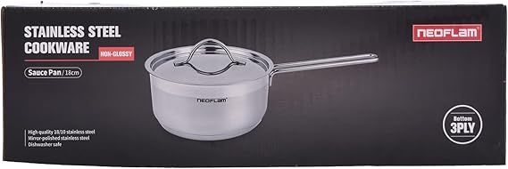 كسروله استانلس نيوفلام - 18 سم