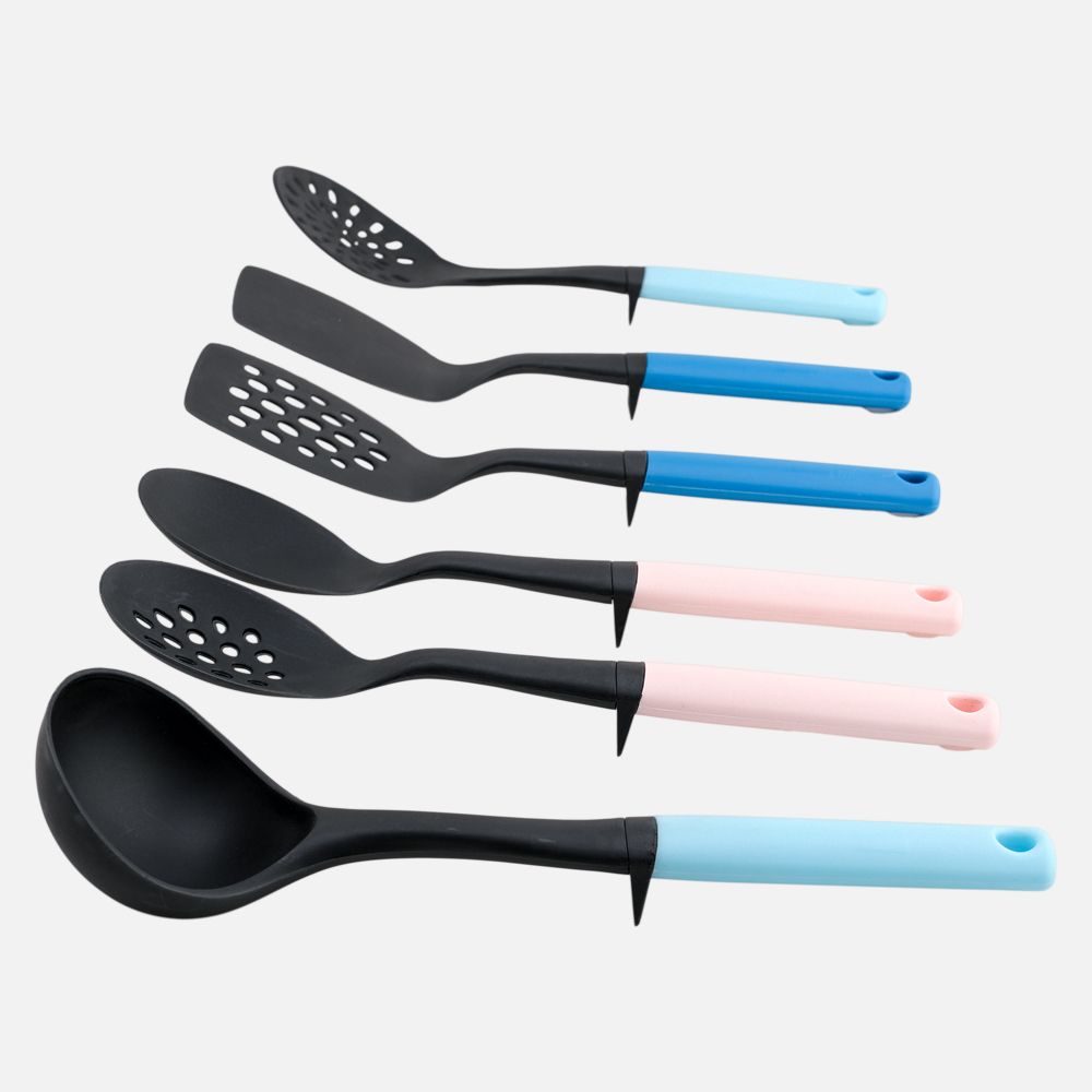 HOME TALES / Plastic ( 6-piece kitchen utensil set with roating stand )