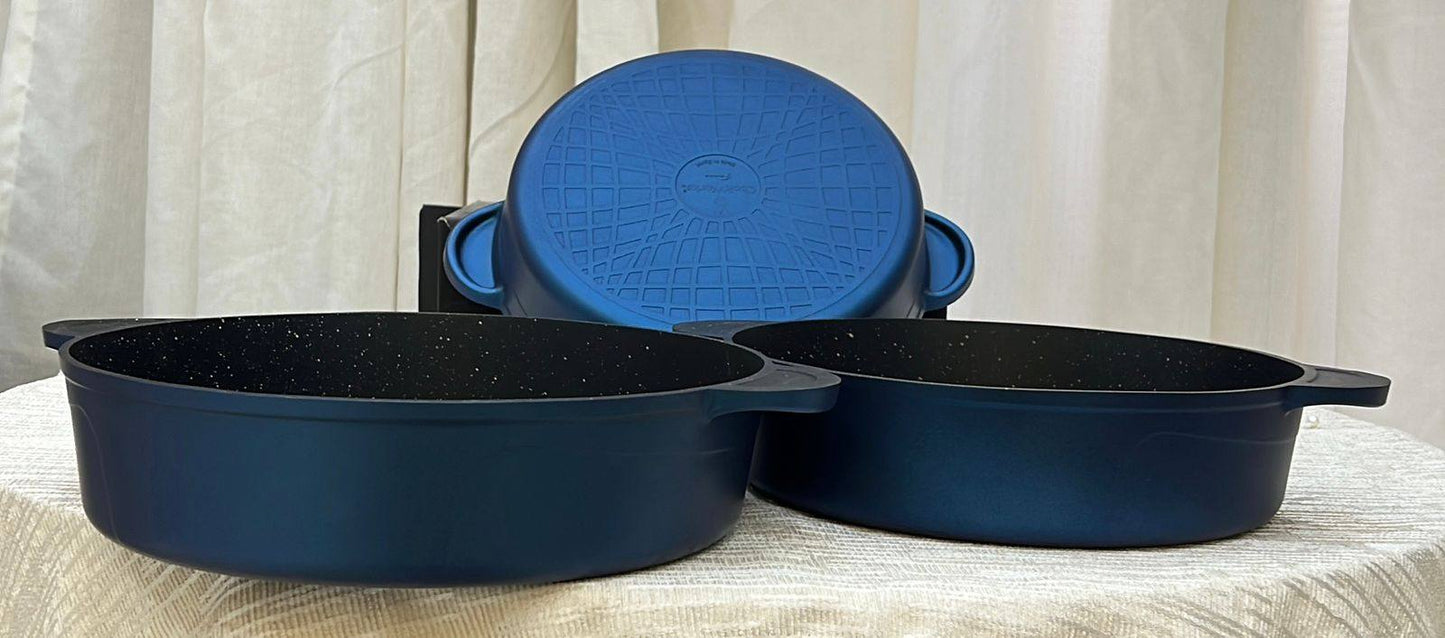 طقم صواني تيتانيوم قلب جيرانيت