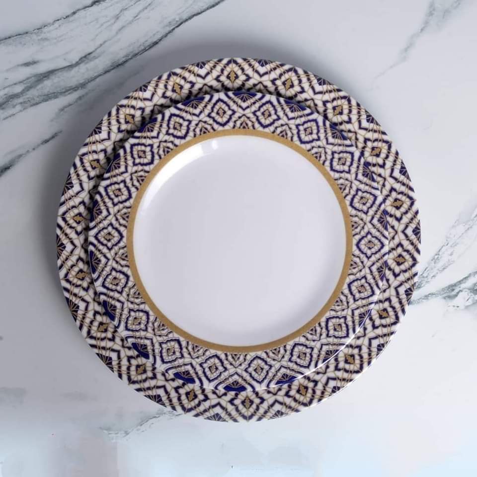 طقم ميلامين الشريف 40 قطعة مدور