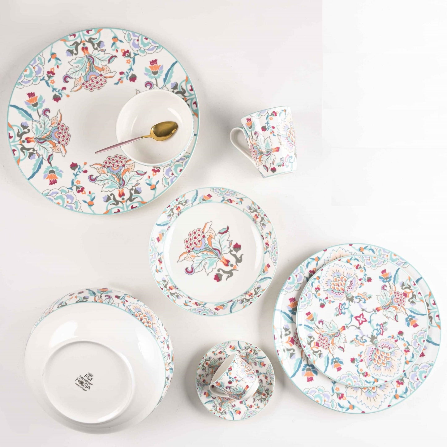 طقم عشاء بورسلين 46 قطعة فتحي محمود