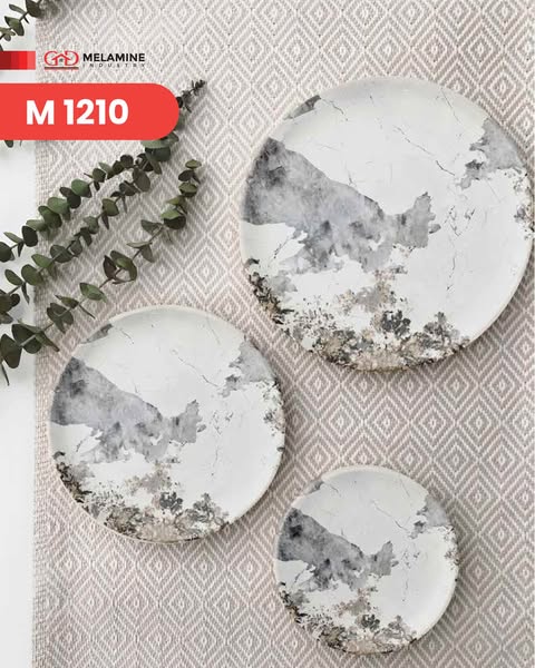 طقم عشاء ميلامين جي دي مدور اشكال مختلفه