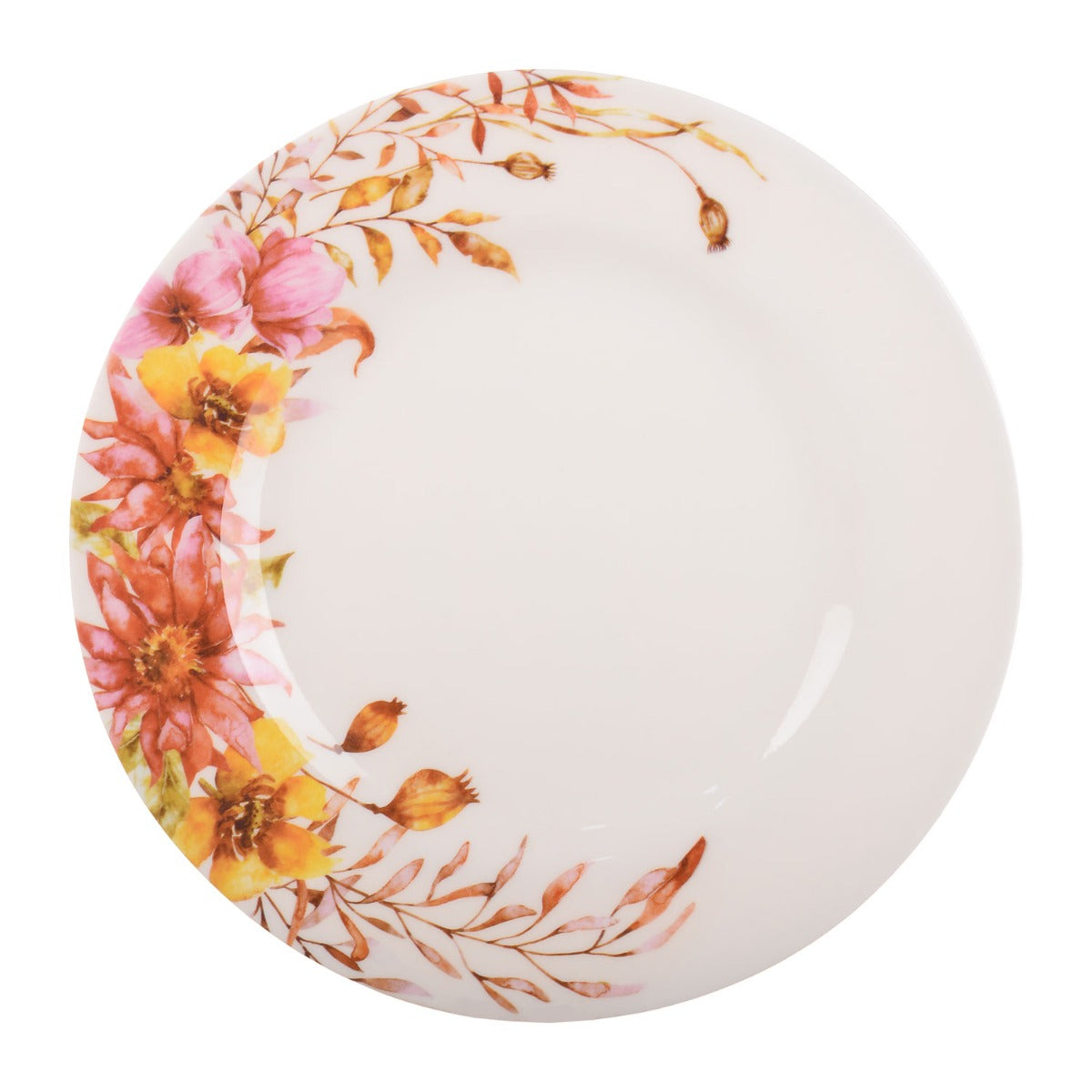 طقم عشاء ميلامين الشريف 38 قطعة - تصميم مدور