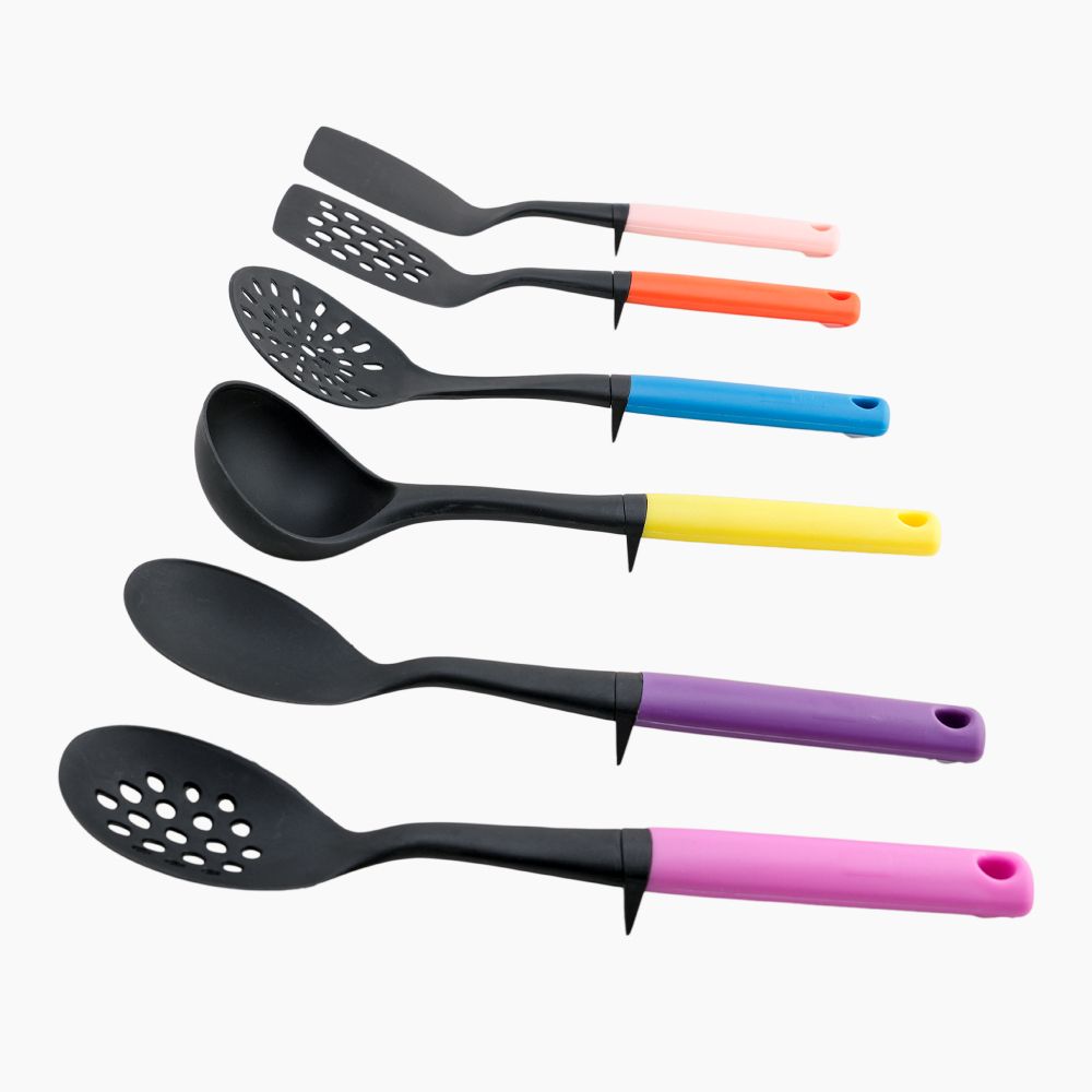 HOME TALES / Plastic ( 6-piece kitchen utensil set with roating stand )