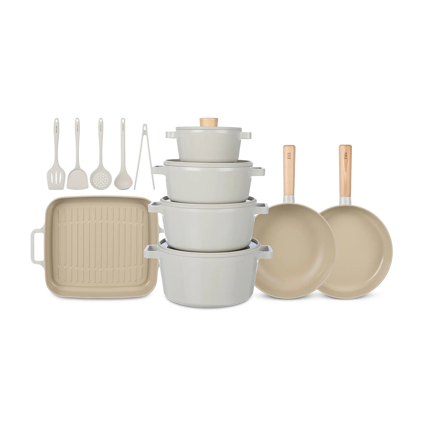 طقم حلل نيوفلام فيكا 20 قطعة الأصلي (كوري) - لون أوف وايت