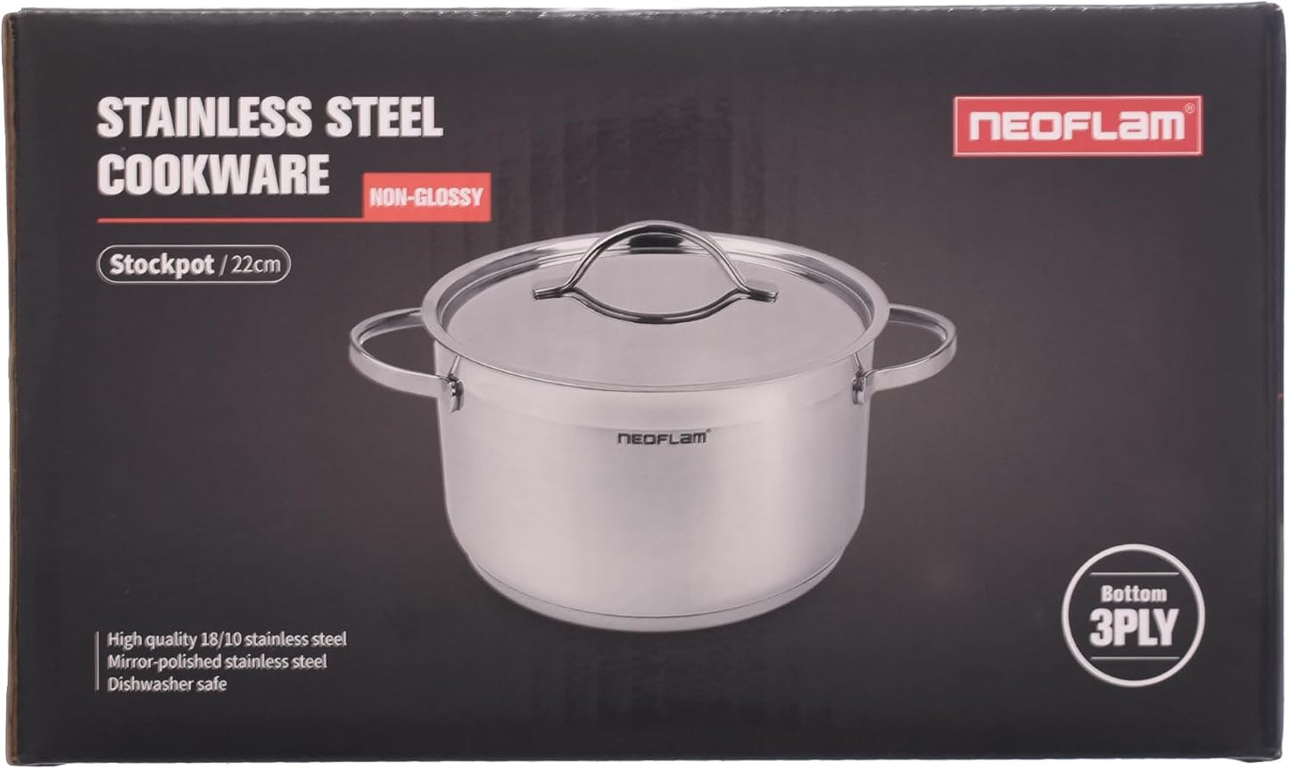 حلة طهي ستانلس ستيل من نيوفلام