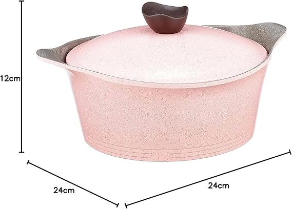 حلة طهي جرانيت ايني من نيوفلام - روز