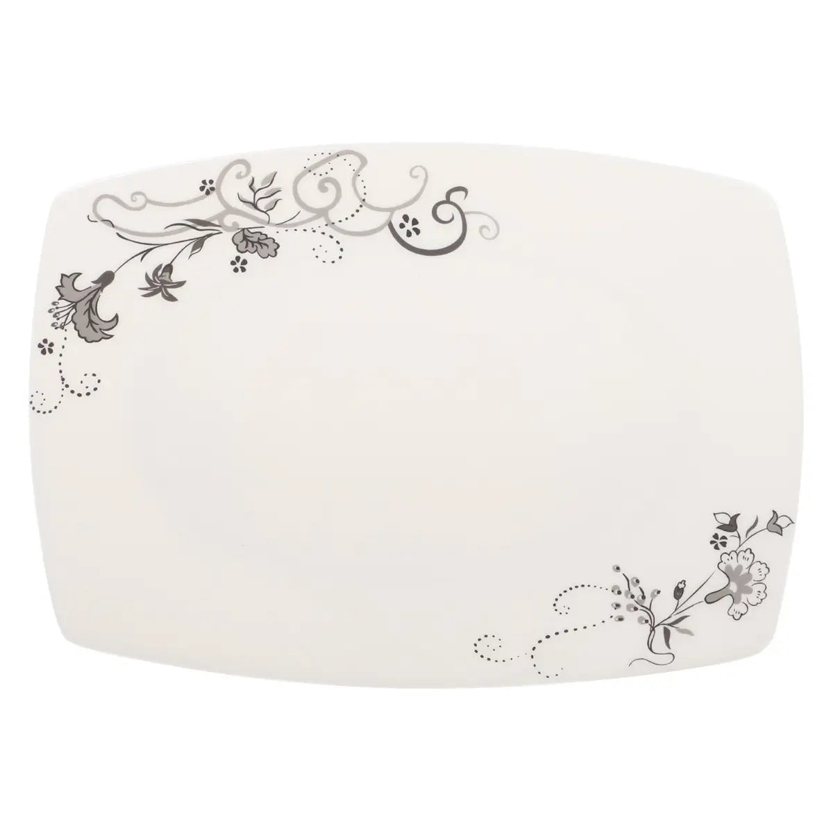 طقم عشاء ميلامين الشريف 38 قطعة - تصميم مدور