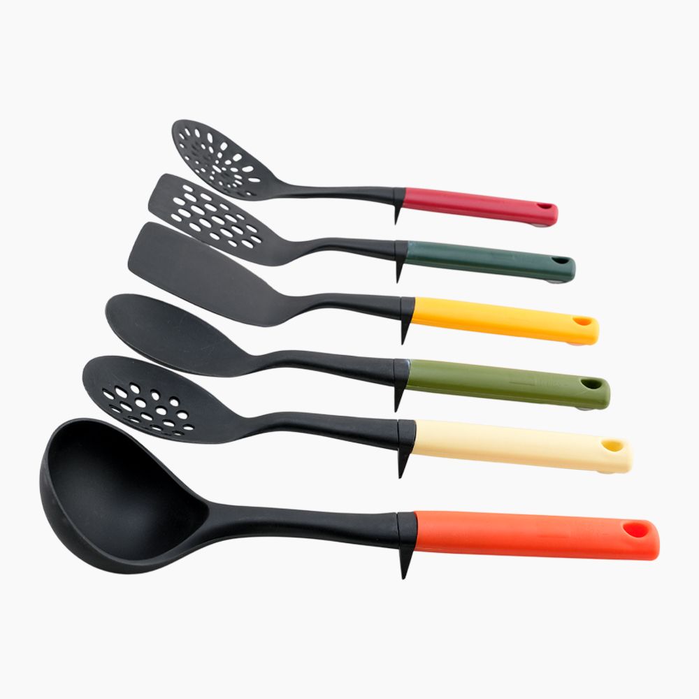 HOME TALES / Plastic ( 6-piece kitchen utensil set with roating stand )