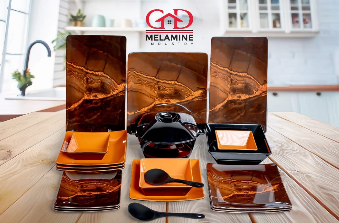 طقم عشاء ميلامين جي دي (GD) ماليزي 38 قطعة