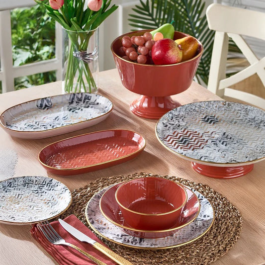 طقم عشاء بورسلين 30 قطعة