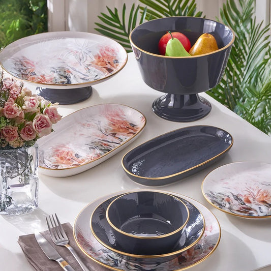 طقم عشاء بورسلين 30 قطعة