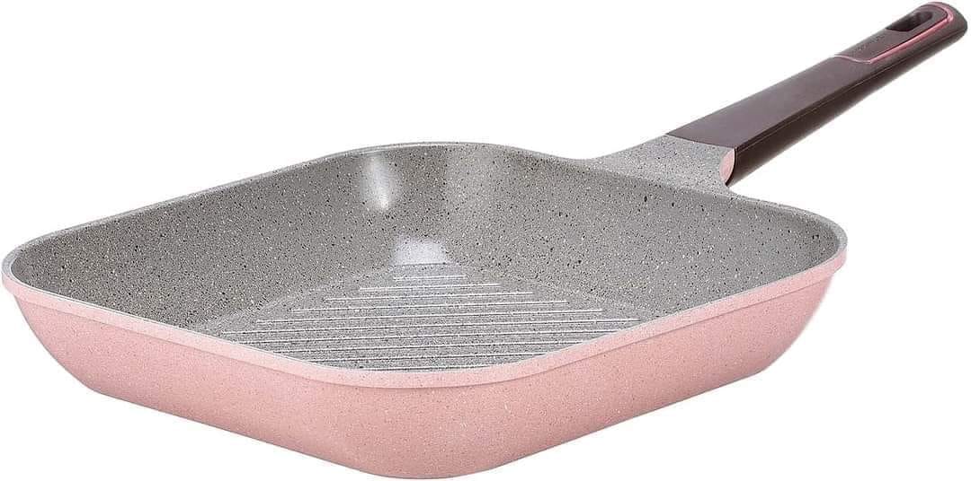 طقم حلل نيوفلام جرانيت كوري 12 قطعة - متوفر بلونين (الروز والوورم)