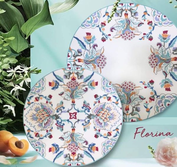 طقم عشاء بورسلين 46 قطعة فتحي محمود