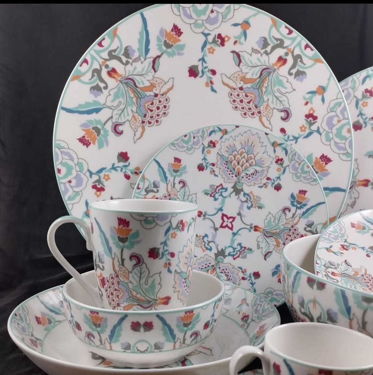 طقم عشاء بورسلين 46 قطعة فتحي محمود