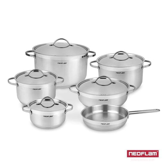 طقم حلل استانلس نيوفلام – 11 قطعة