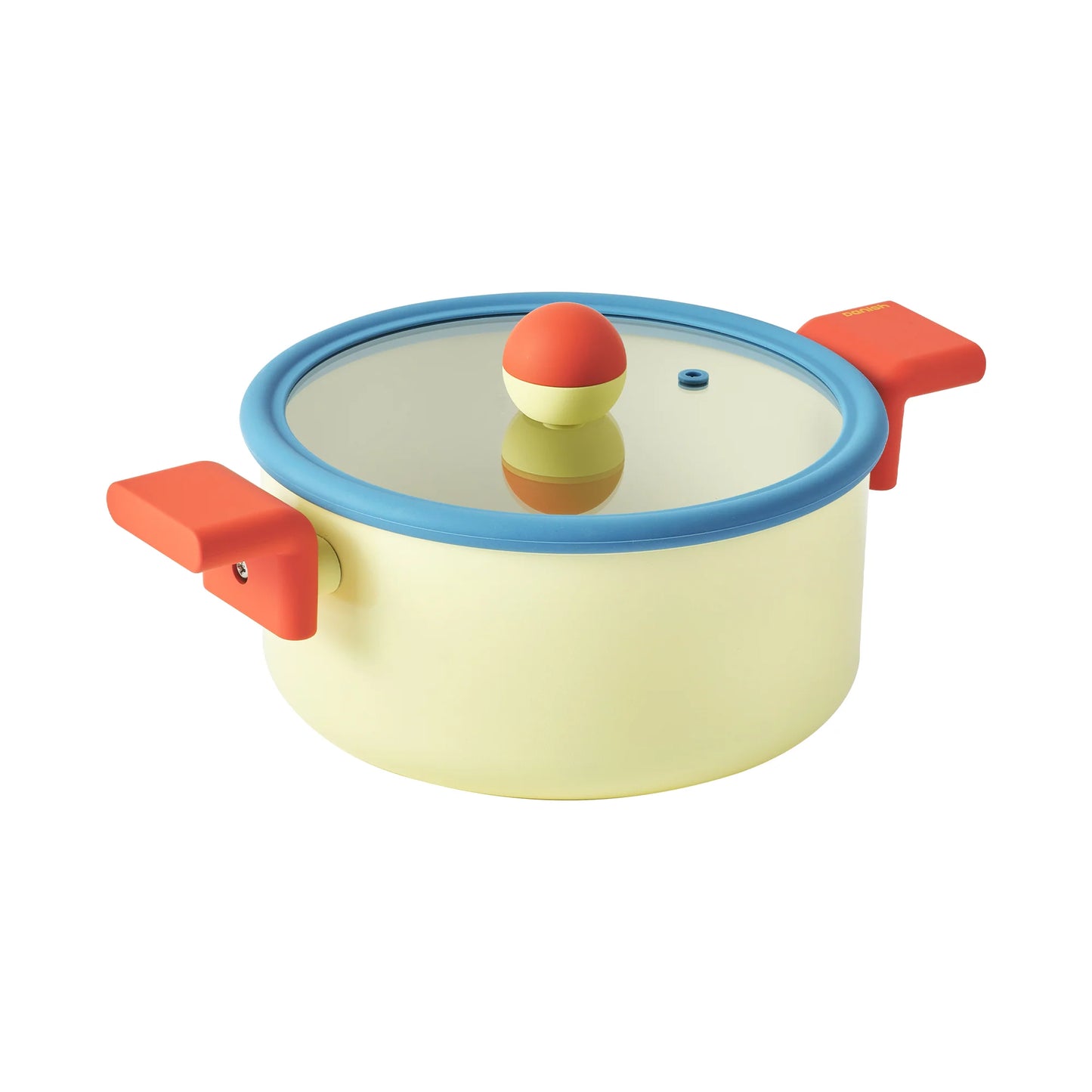 Danish Cookware/حلة قصيرة24سم+غطاء زجاج