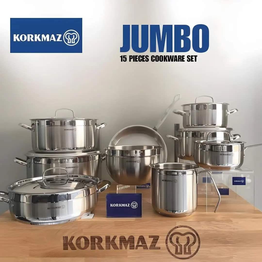 استانلس كركوماز طقم 15 قطعة