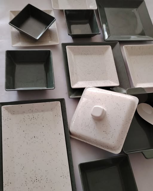 طقم ميلامين الشريف كلاسيك 38 الوان مختلفه