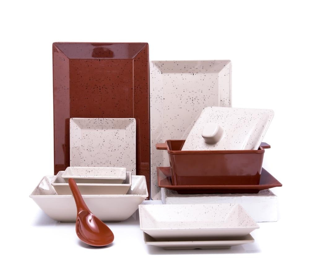 طقم ميلامين الشريف كلاسيك 38 الوان مختلفه