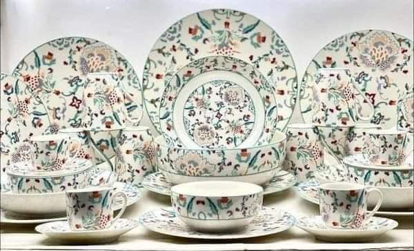 طقم عشاء بورسلين 46 قطعة فتحي محمود