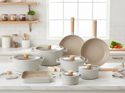 طقم نيوفلام فيكا -15 قطعه-اوف وايت