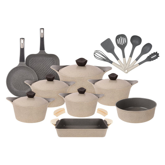 طقم حلل نيوفلام جرانيت كوري 20 قطعة أصلي -وورم