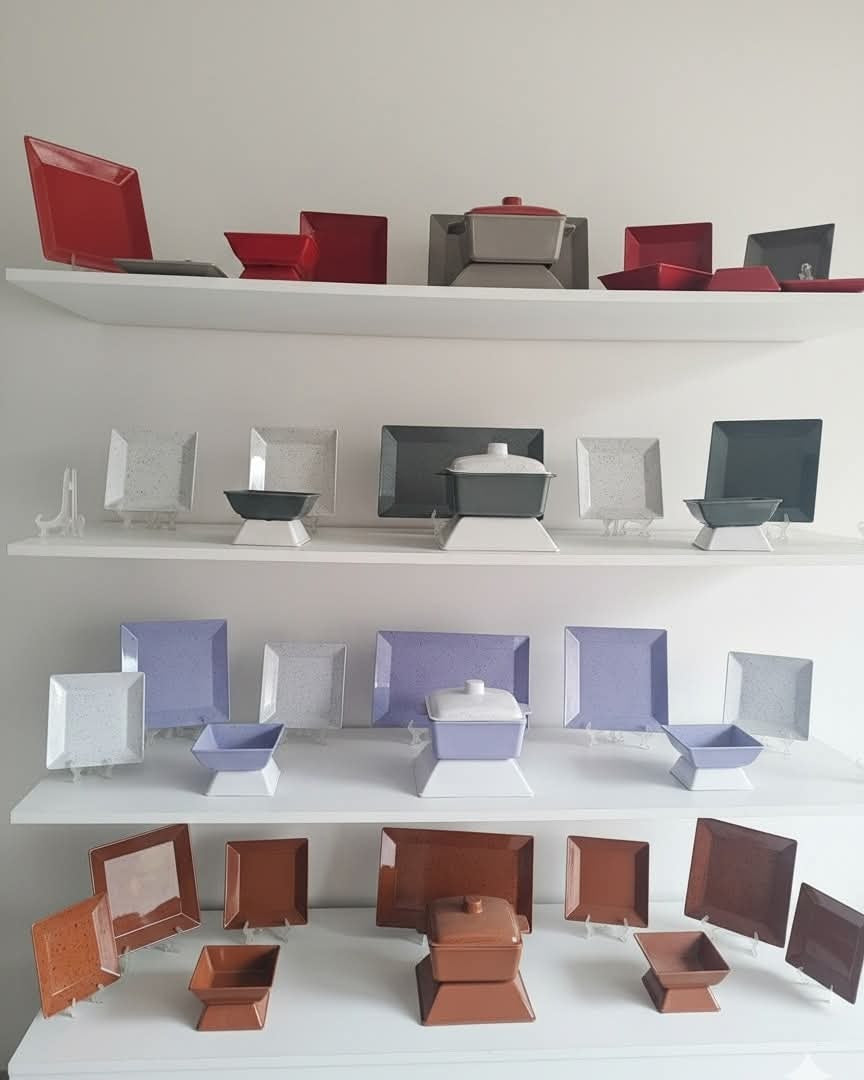 طقم ميلامين الشريف كلاسيك 38 الوان مختلفه