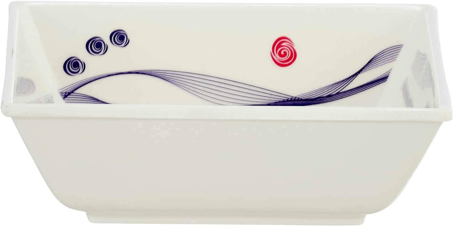 طقم عشاء ميلامين الشريف 38 قطعة - تصميم مدور