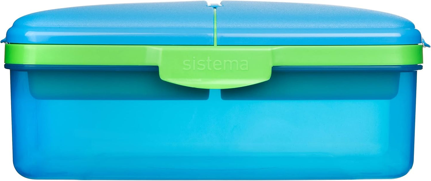 Sistema Quaddie Coloured lunch box 1.5 Liter