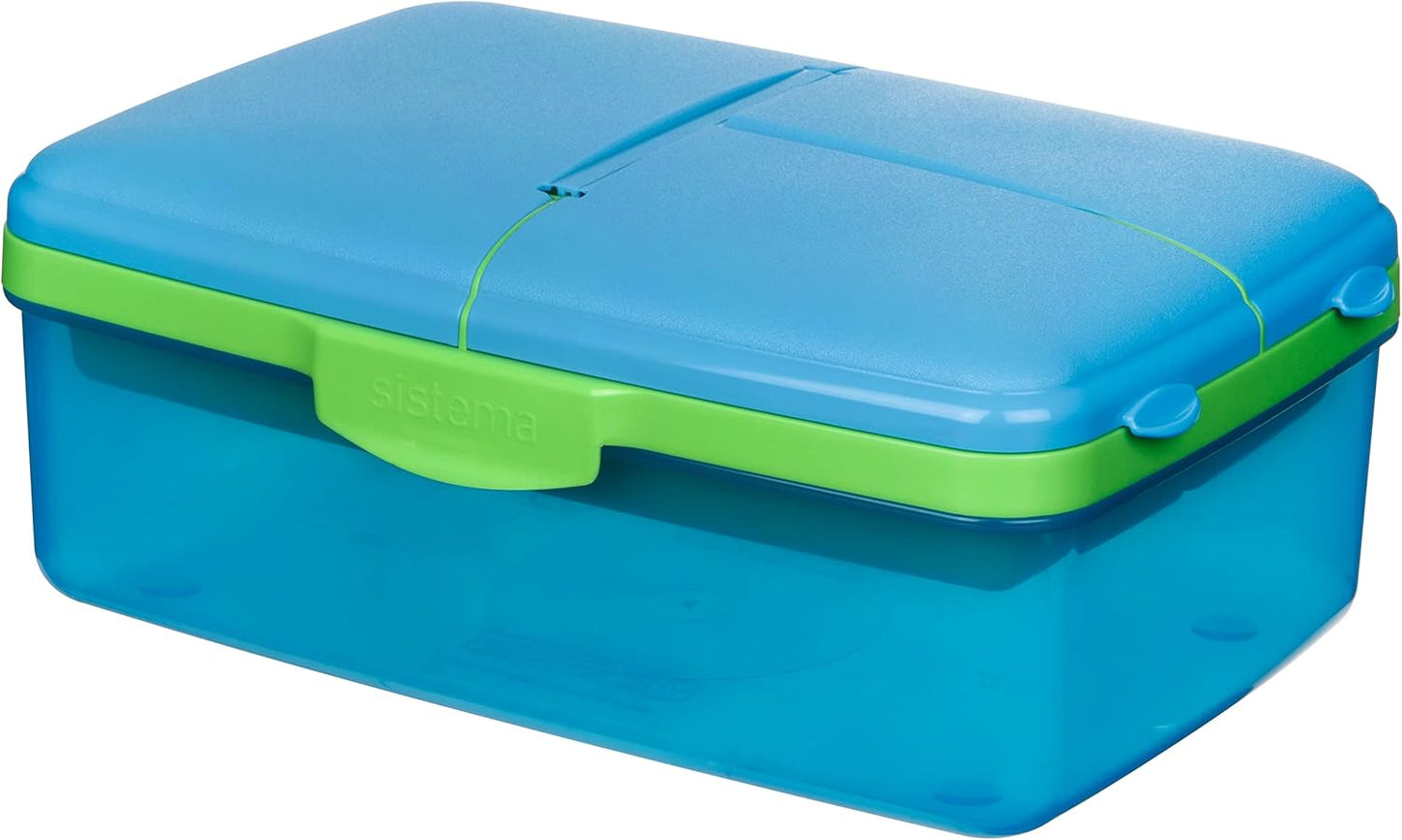 Sistema Quaddie Coloured lunch box 1.5 Liter