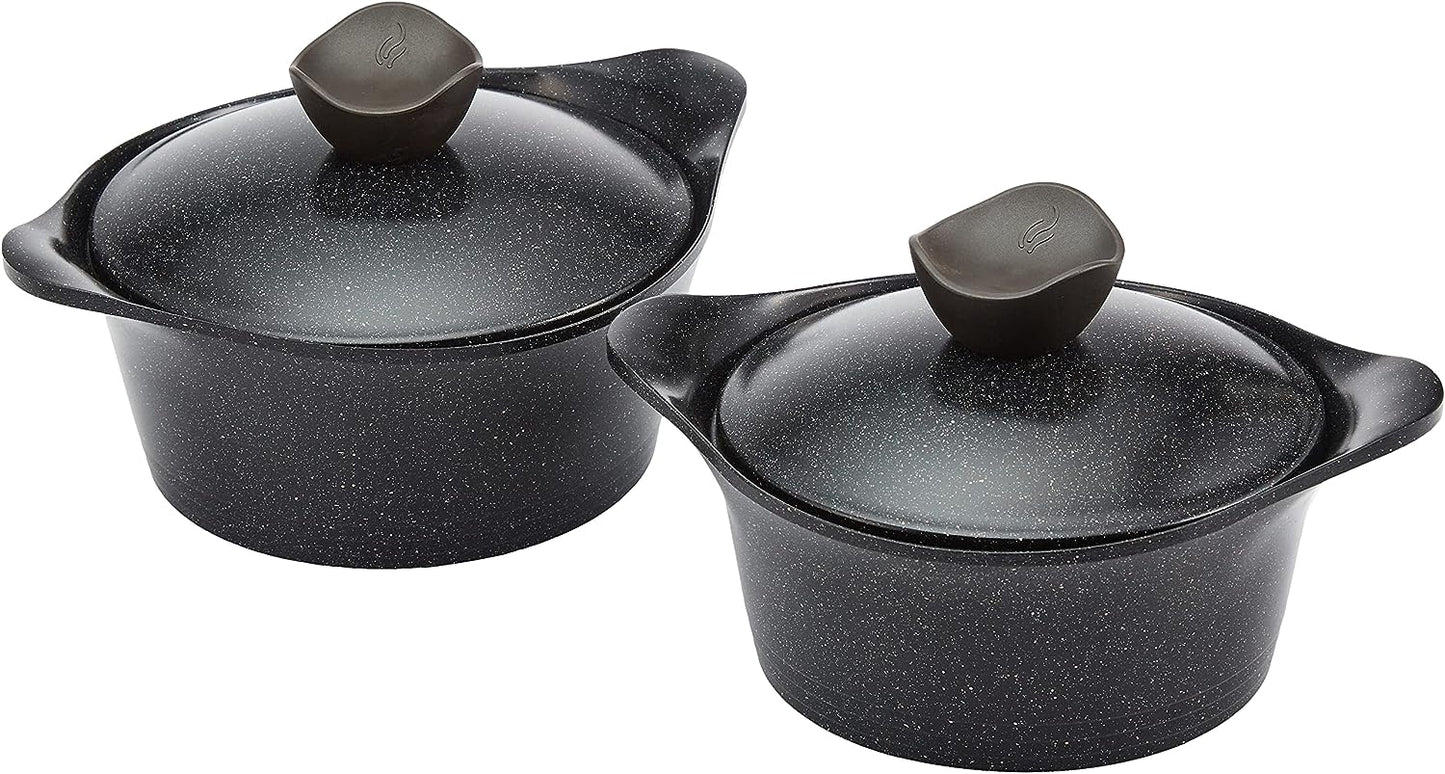 طقم حلل نيوفلام جرانيت كوري 20 قطعة أصلي - اسود