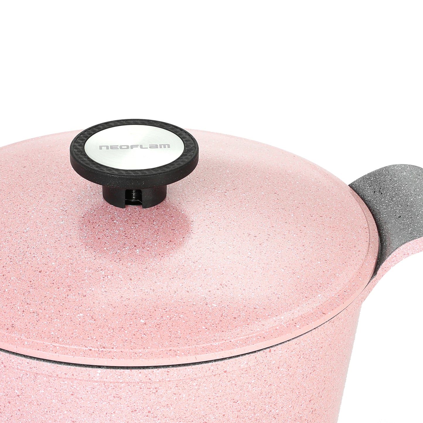 طقم جرانيت نيوفلام كوري أصلي 14 قطعة - متوفر بـ 4 ألوان (روز، وورم، جراي، أسود)