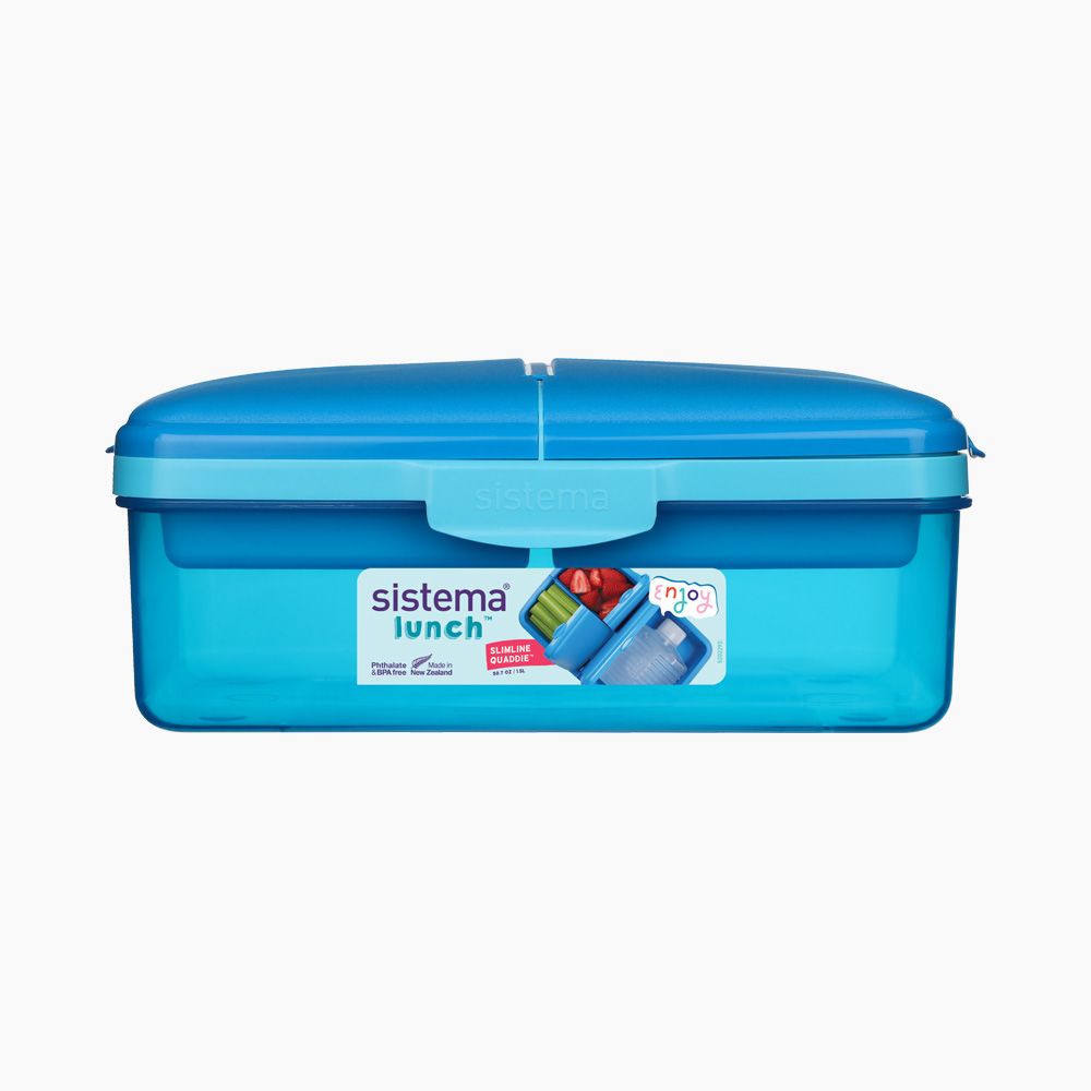 Sistema Quaddie Coloured lunch box 1.5 Liter