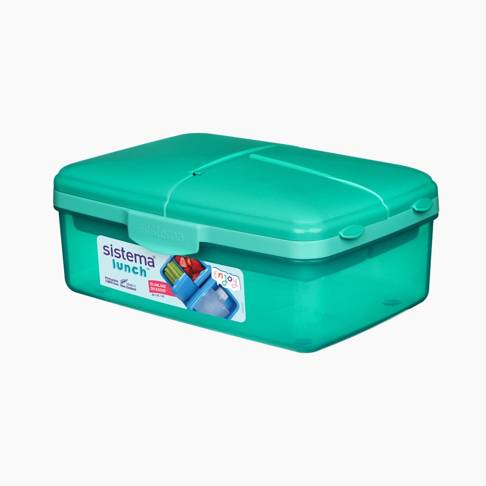 Sistema Quaddie Coloured lunch box 1.5 Liter