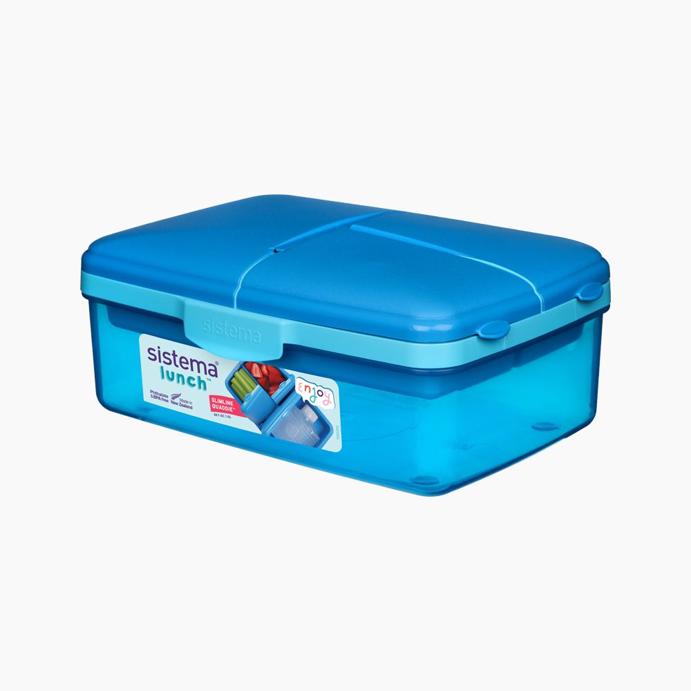 Sistema Quaddie Coloured lunch box 1.5 Liter